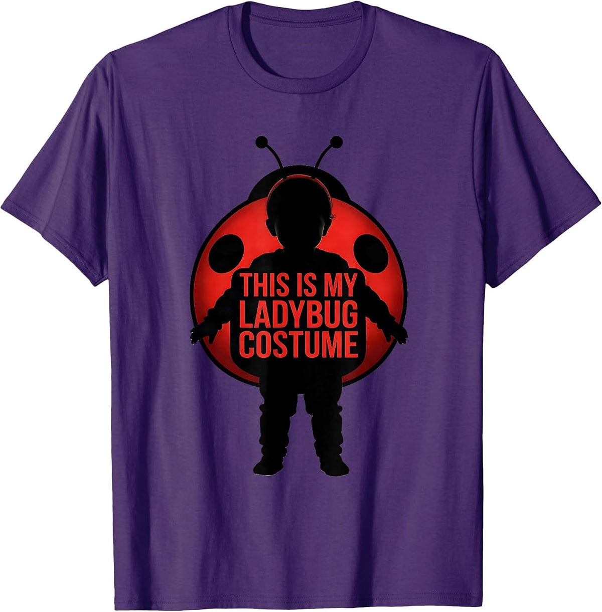 This Is My Ladybug Costume Cute Halloween Ladybug Squad T-Shirt - Purple