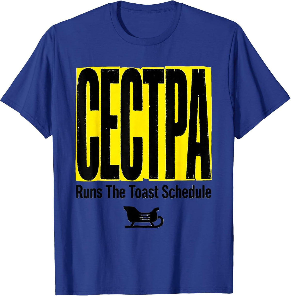 Сестра — Runs The Toast Schedule Funny Russian Heritage T-Shirt - Royal Blue