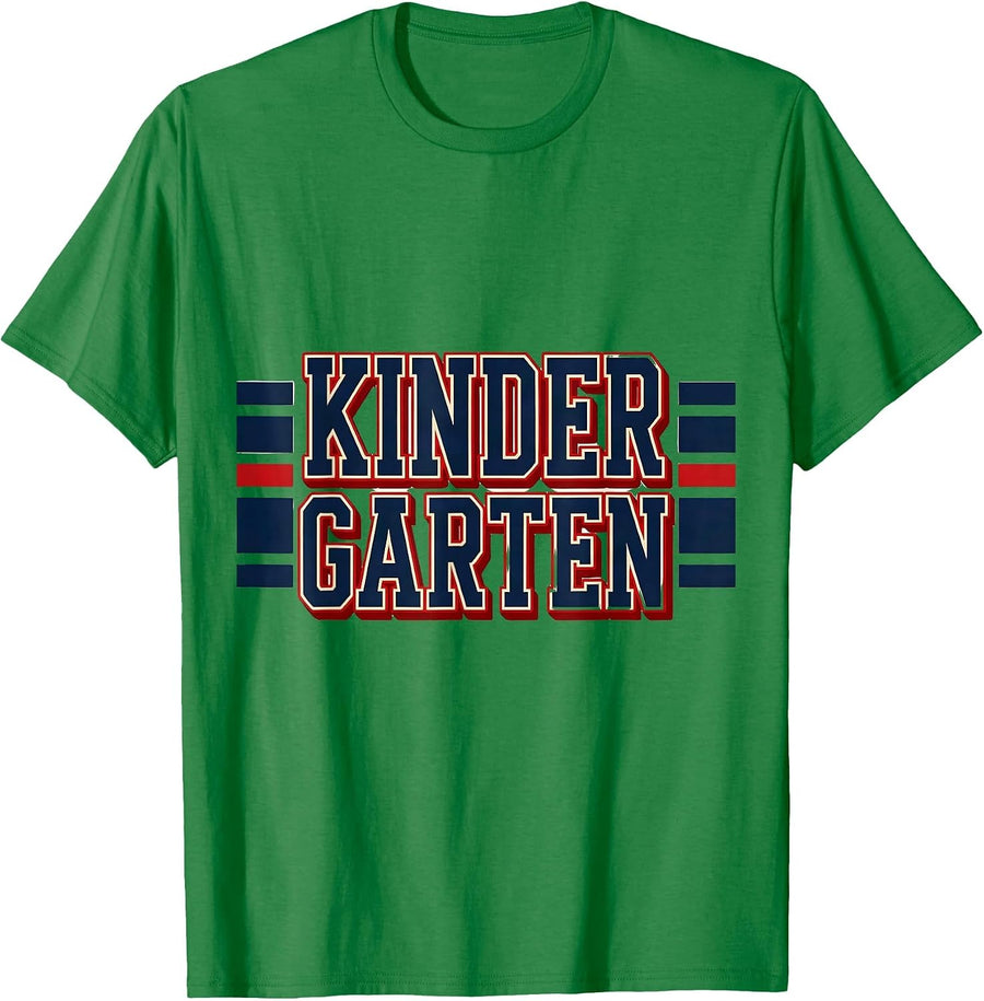 Men's Kindergarten Retro Grade-Level Teacher Back To School T-Shirt - Kelly Green
