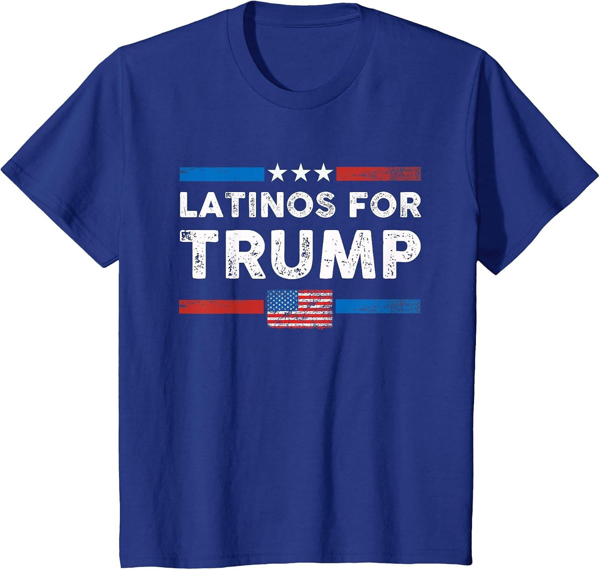 Latinos for Trump 2024 - President Election Trump Vance 2024 T-Shirt - Royal Blue