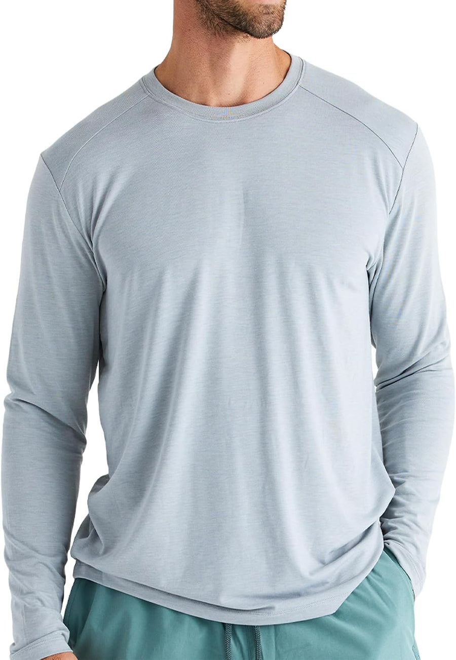 Free Fly Men's Shade Long Sleeve - Heather Aspen Grey