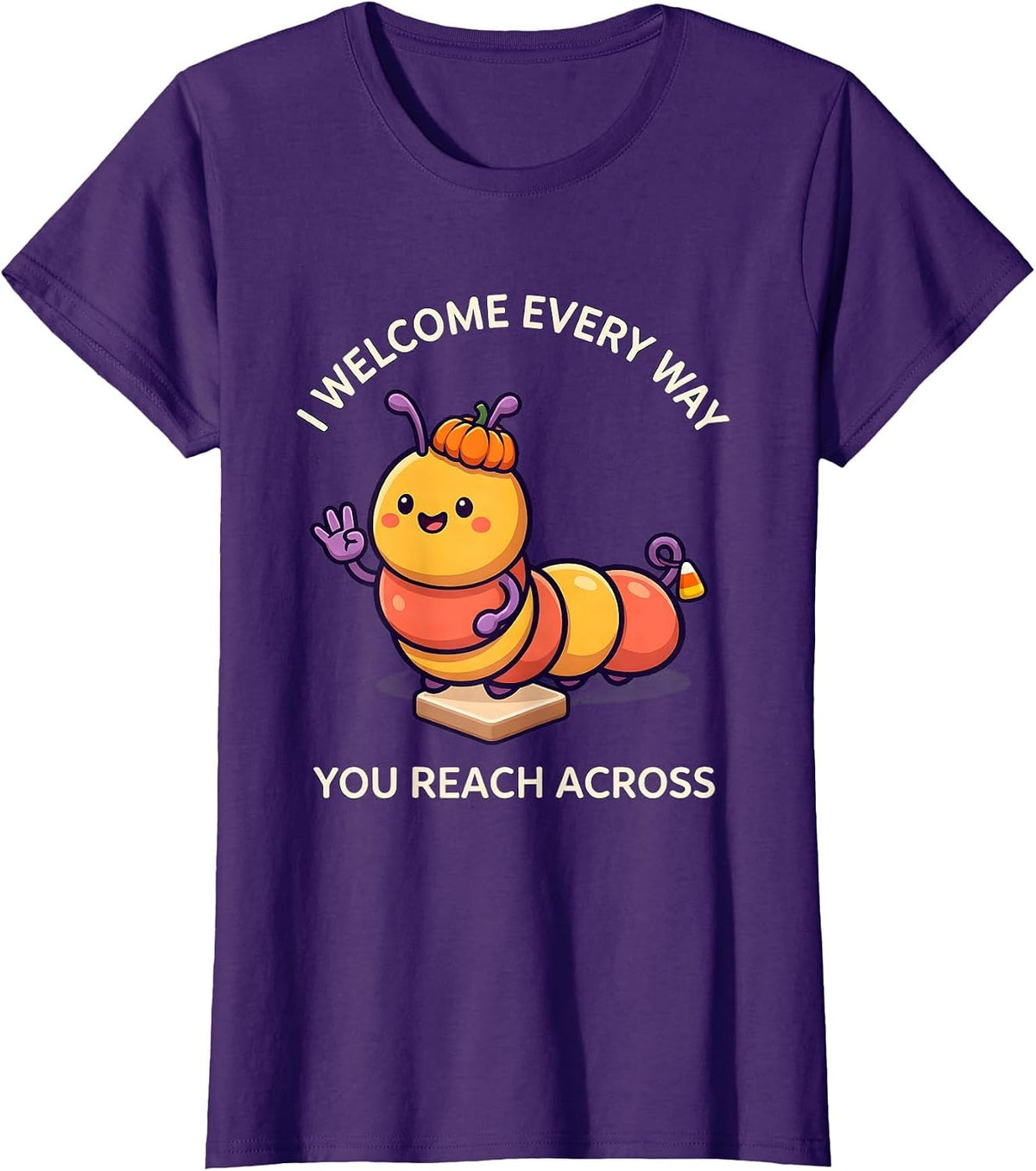 Women's I Welcome Every Way You Reach Across Funny Speech Therapy T-Shirt - Purple