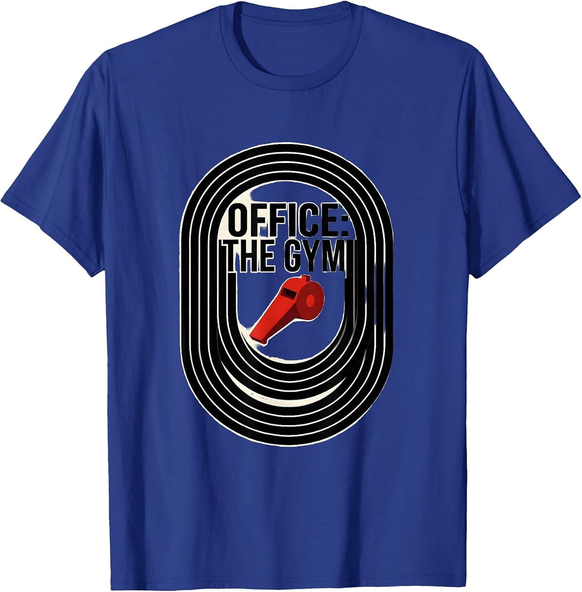 Men's Office The Gym Bauhaus Modernist PE Teacher Back To School T-Shirt - Royal Blue
