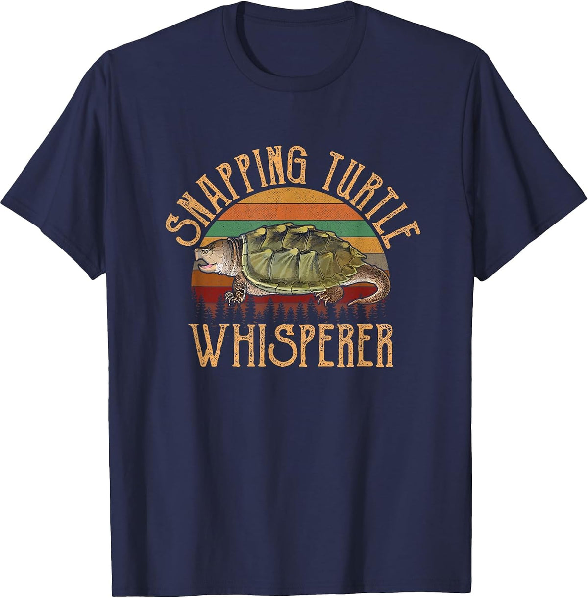 snapping Turtle Whisperer, snapping Turtle T-Shirt - Navy Blue