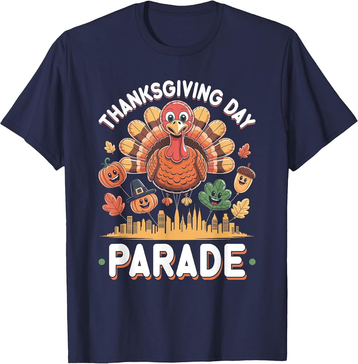 Thanksgiving Day Parade Thanksgiving T-Shirt - Navy Blue