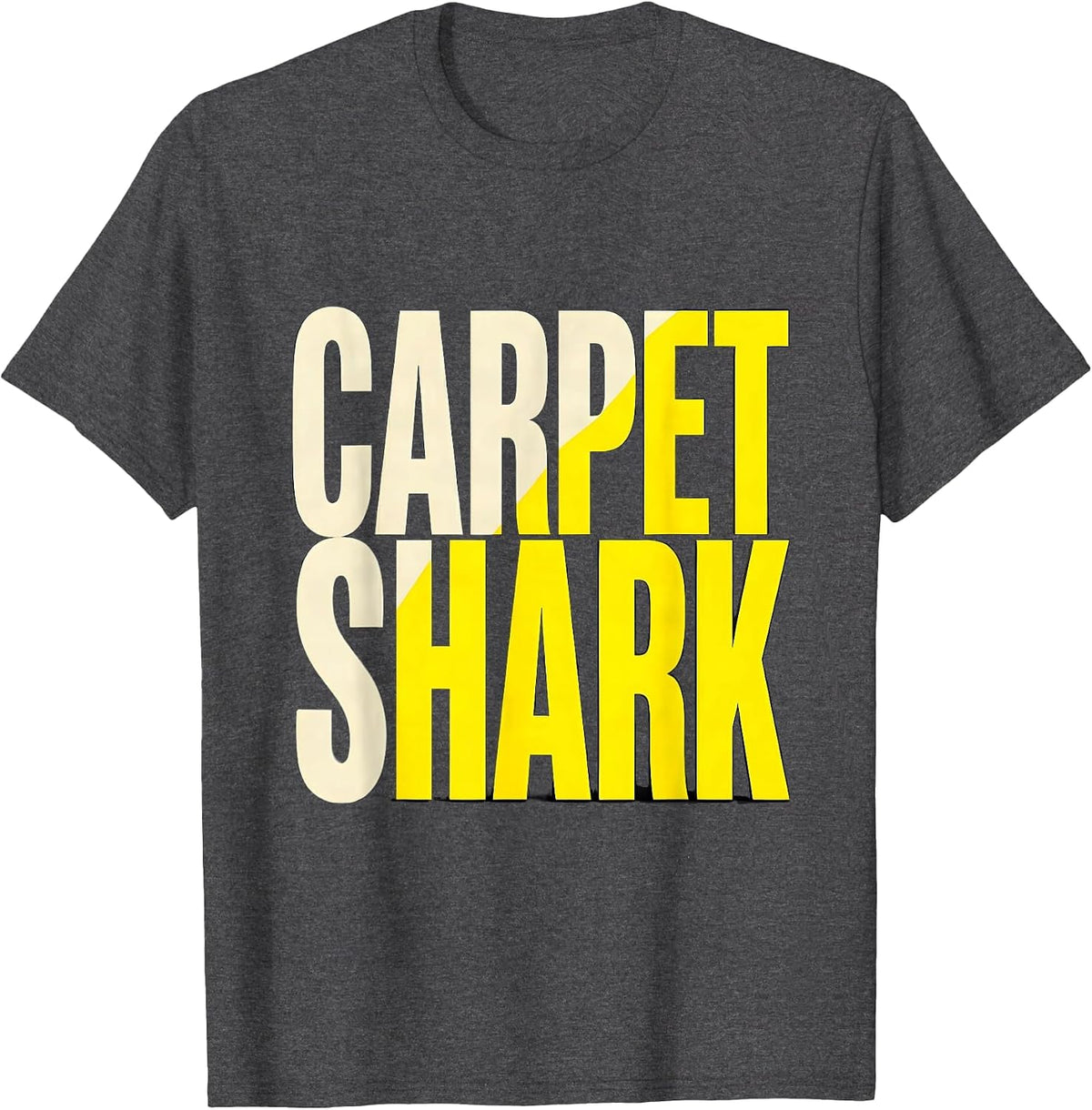 Men's Carpet Shark Funny Ferret Lover Gift Ferret Owner Humor T-Shirt - Dark Heather Grey