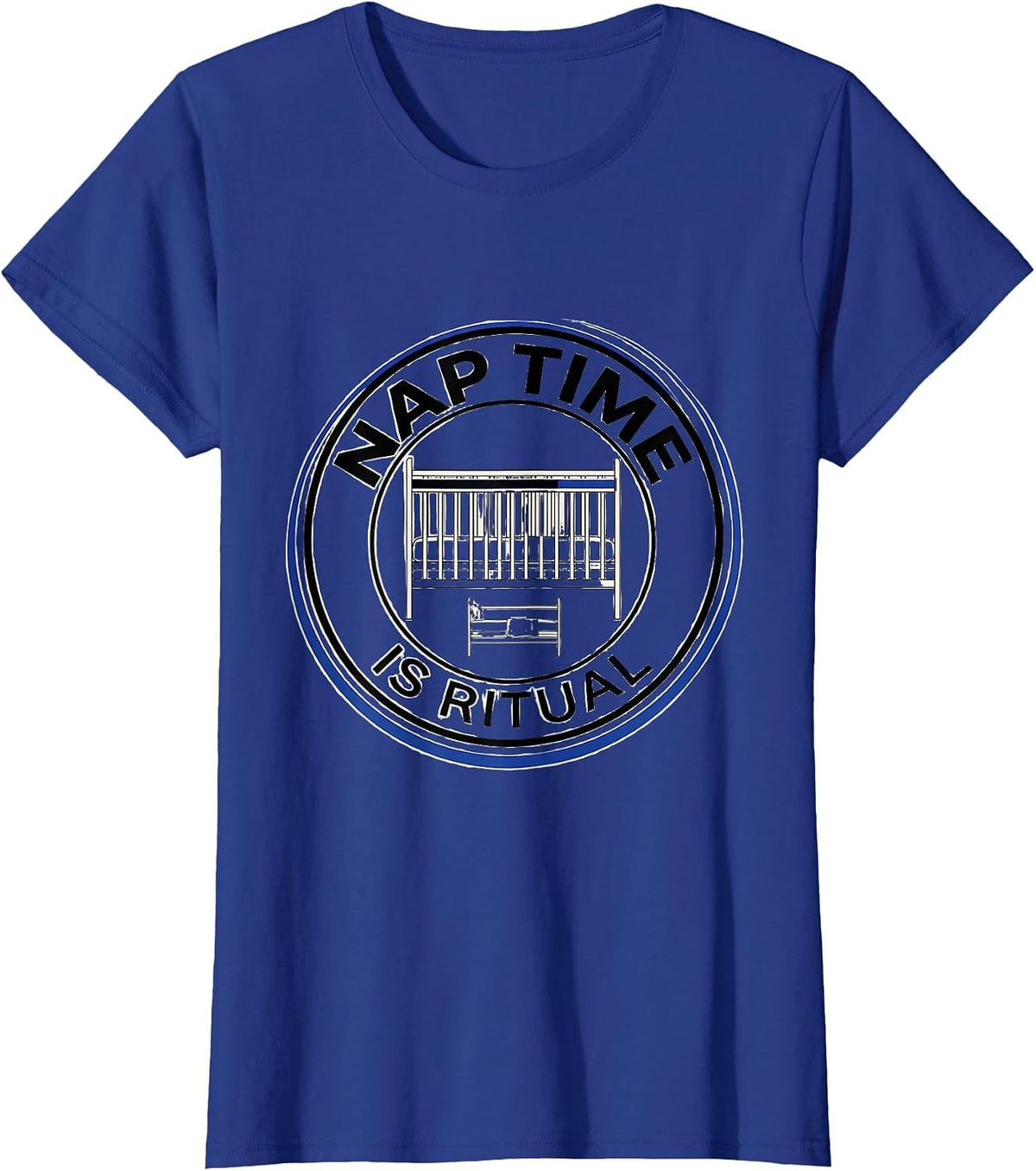 Women's Nap Time Is Ritual Swiss International Daycare Teacher T-Shirt - Royal Blue