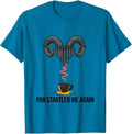 Pan Startled Me Again Funny Greek Mythology Gods Pun Lover T-Shirt - Sapphire Blue