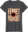 Women's Ferret Pickpocket Funny Ferret Lover Gift T-Shirt - Dark Heather Grey