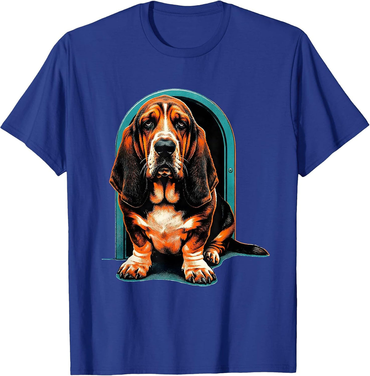 Basset Hound Deadpan Humor Dog Lover Gift T-Shirt - Royal Blue