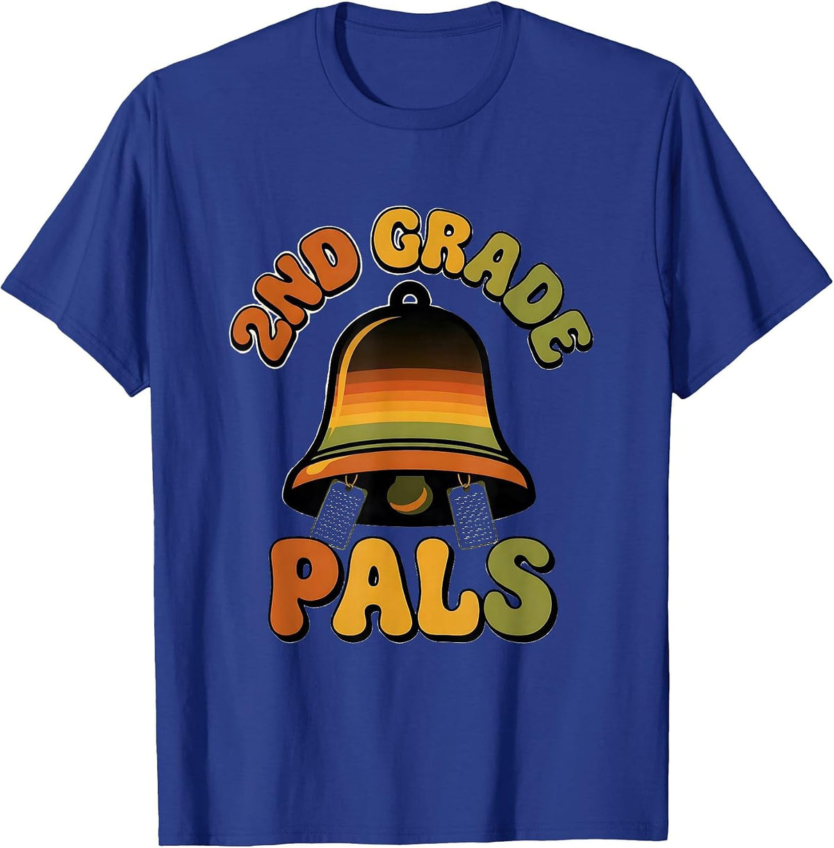 Men's 2nd Grade Pals Retro 70s Back to School Team Pride T-Shirt - Royal Blue