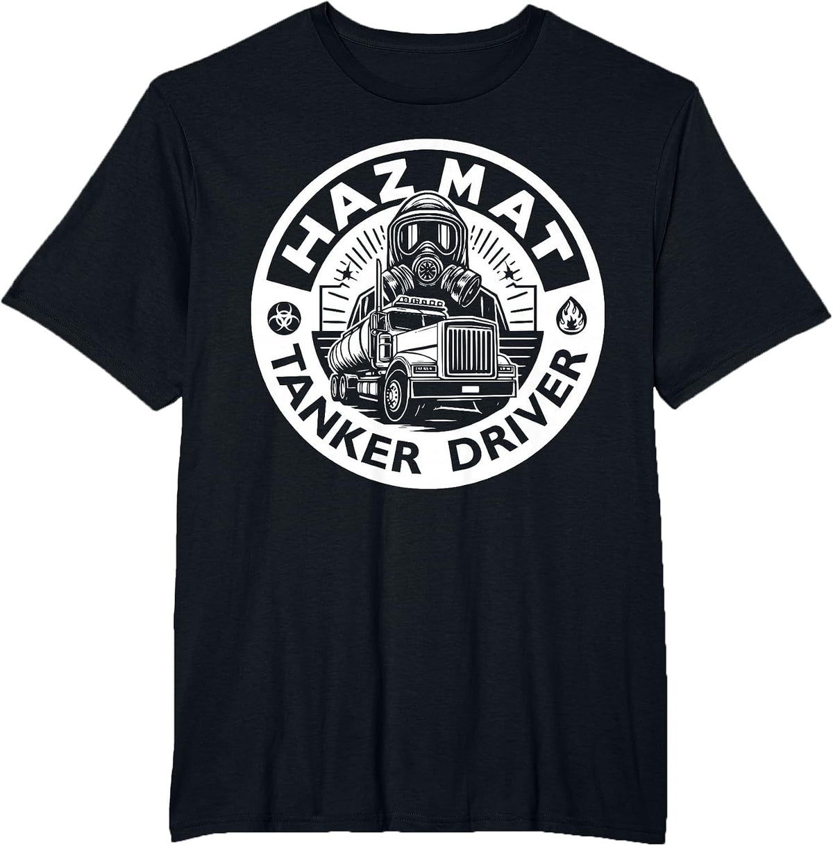Hazmat Tanker Truck Driver T-Shirt - Black