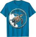 I Love Sea Turtles Watercolor Sea Turtle Lover Gift T-Shirt - Sapphire Blue