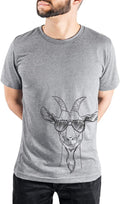 Aviator Gunnar the Goat Triblend T-Shirt - Unisex Grey Crew Neck