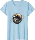 Women's Her Hoard Has Its Own Orbit Cosmic Ferret Lover Gift T-Shirt - Baby Blue