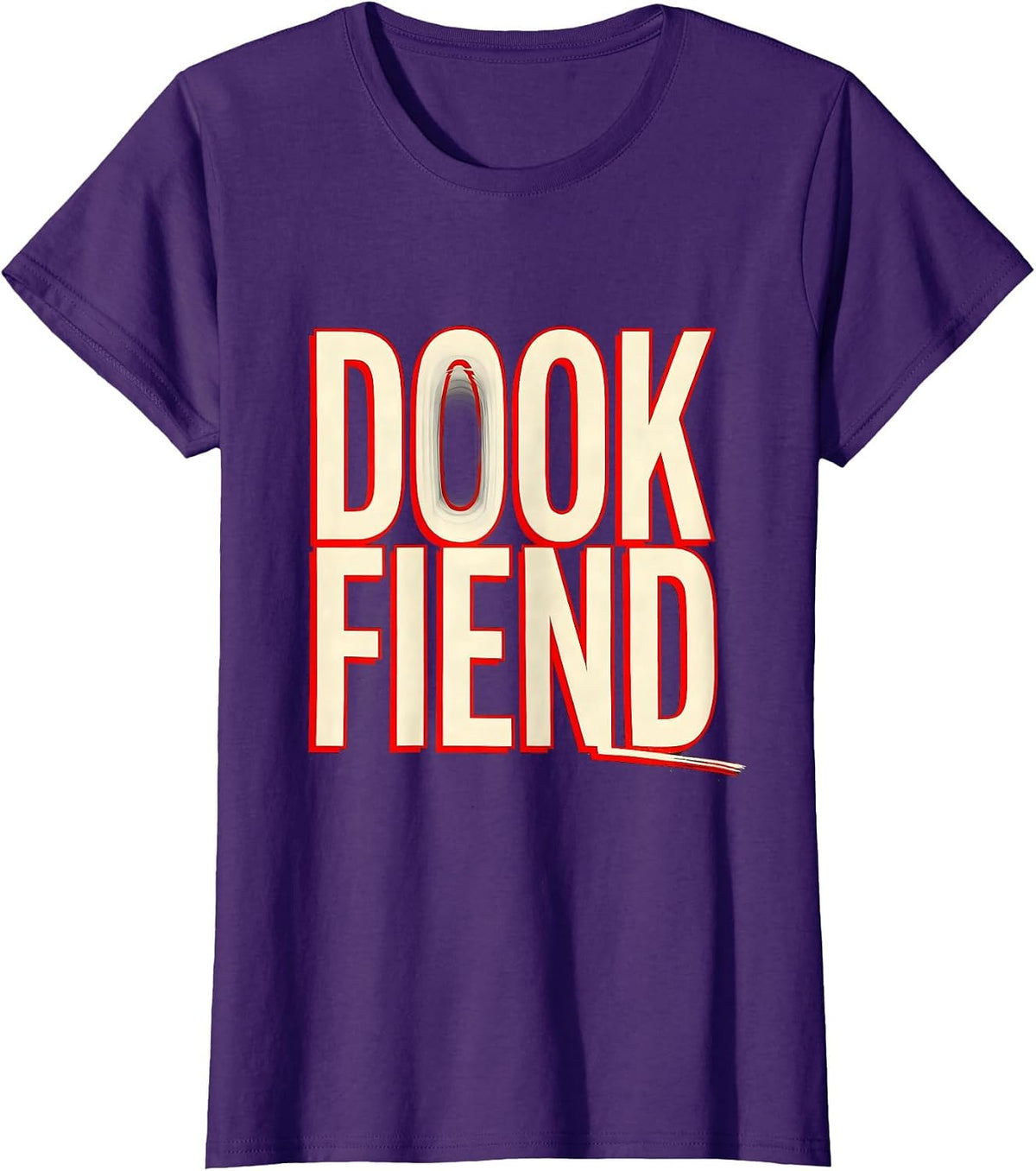 Women's Dook Fiend Funny Ferret Lover Gift Ferret Owner Humor T-Shirt - Purple