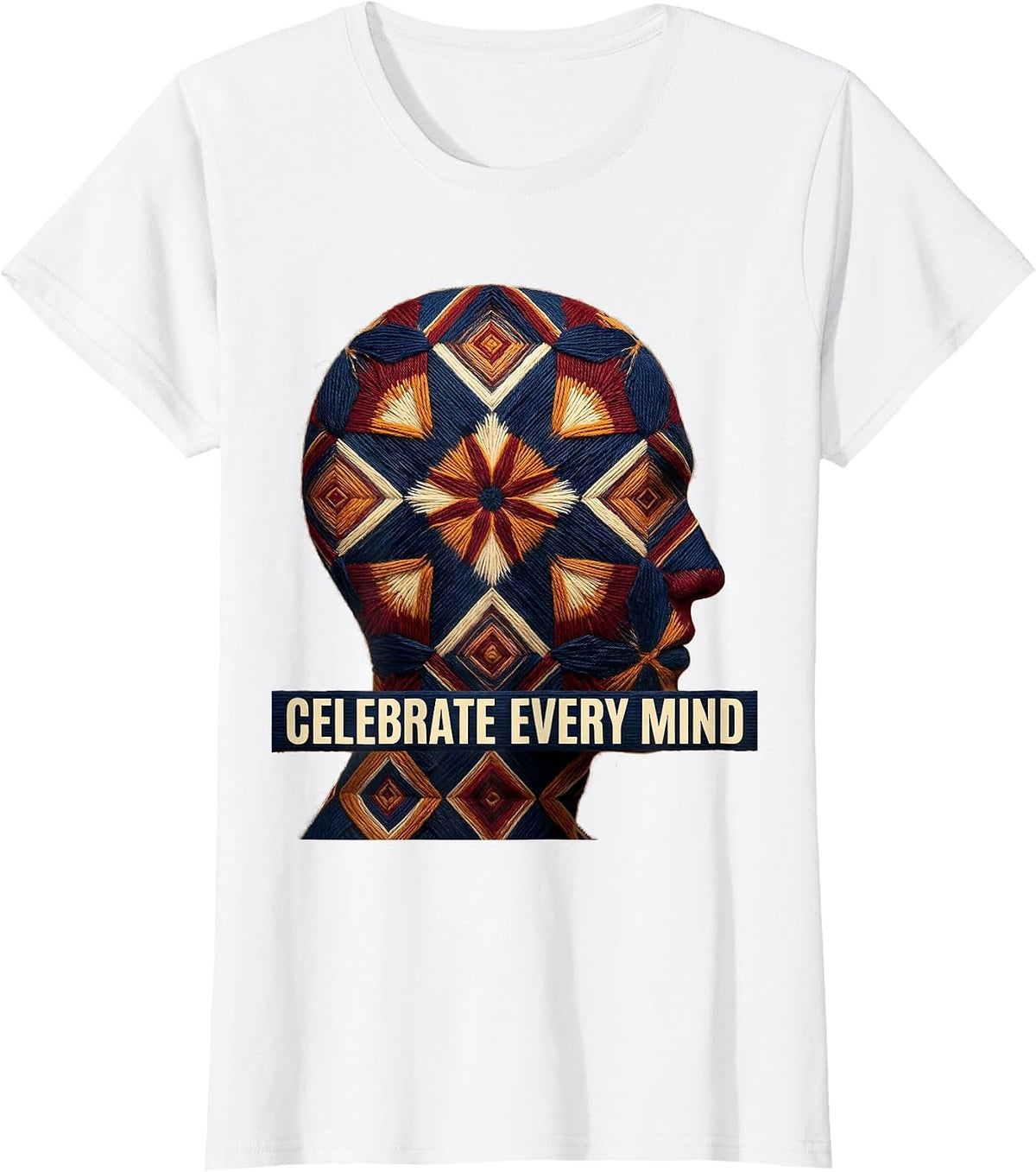 Celebrate Every Mind Autism Awareness Design T-Shirt - White
