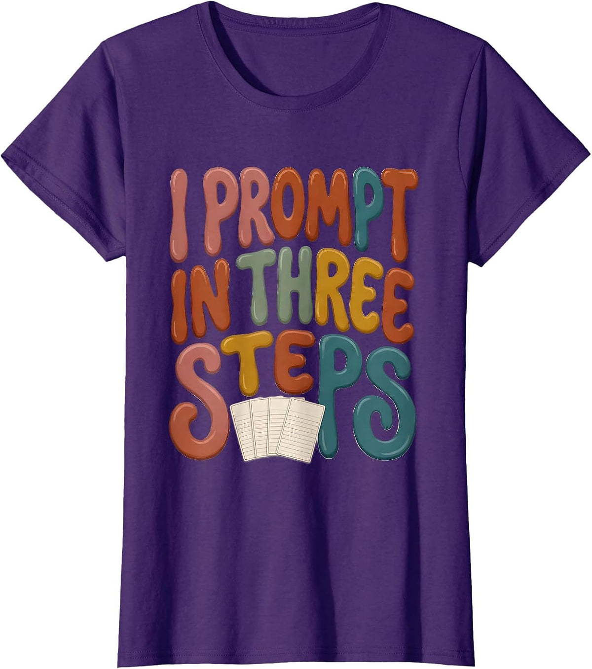 Women's I Prompt In Three Steps Special Education Teacher Squad T-Shirt - Purple