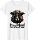Women's I Patch This Gate Every Morning Funny Sheep Farmer Animal T-Shirt - White