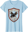 Women's Basset Hounds Keep Me Company People Make My Head Ache T-Shirt - Baby Blue