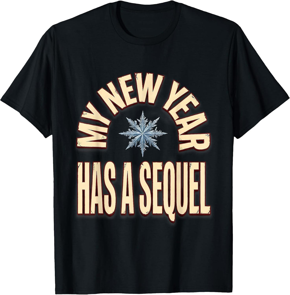Men's My New Year Has A Sequel Funny Russian Heritage Orthodox New T-Shirt - Black