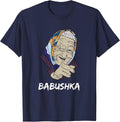 Babushka Russian Grandma Grandmother Russia T-Shirt - Navy Blue
