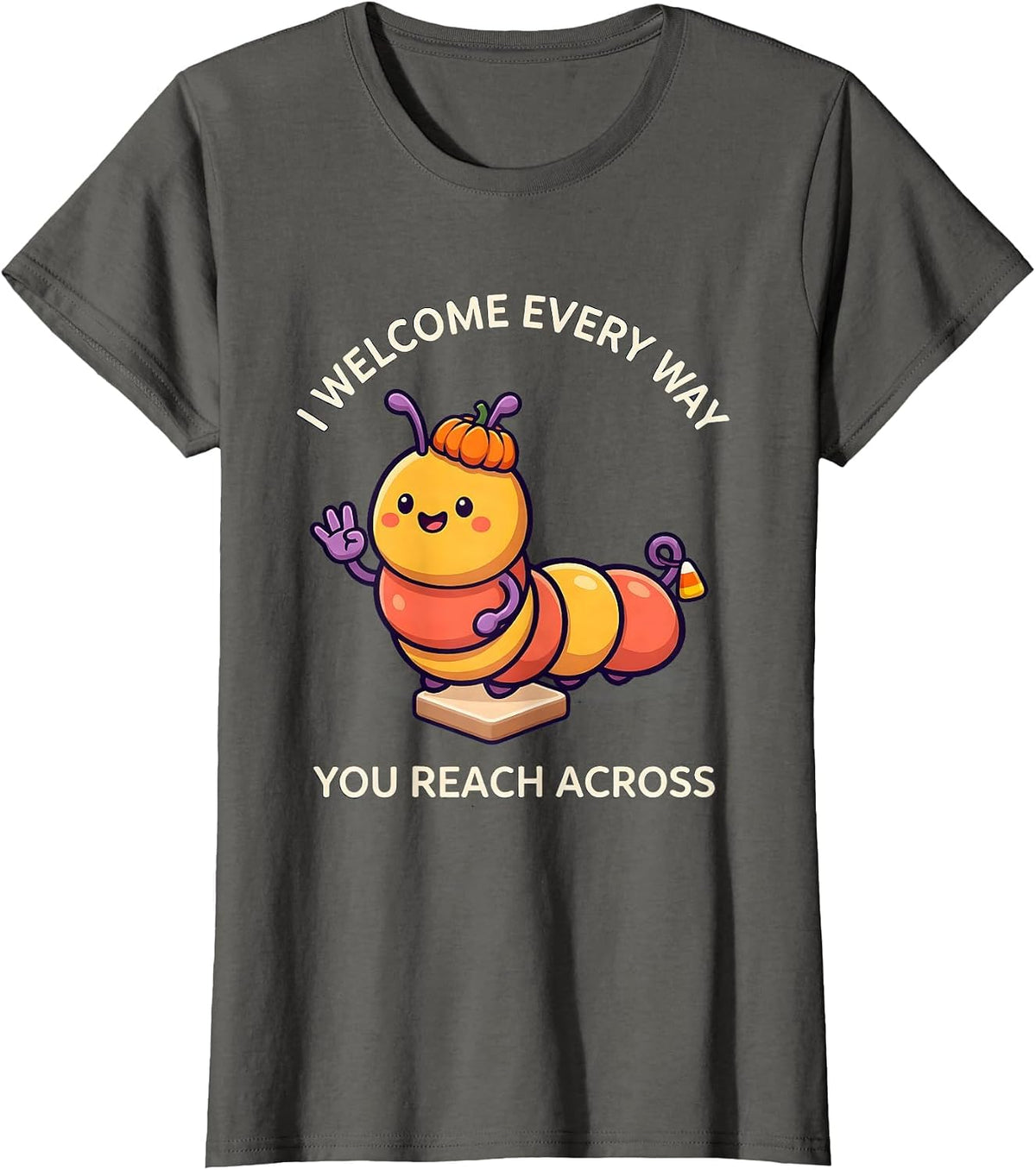 Women's I Welcome Every Way You Reach Across Funny Speech Therapy T-Shirt - Asphalt Grey