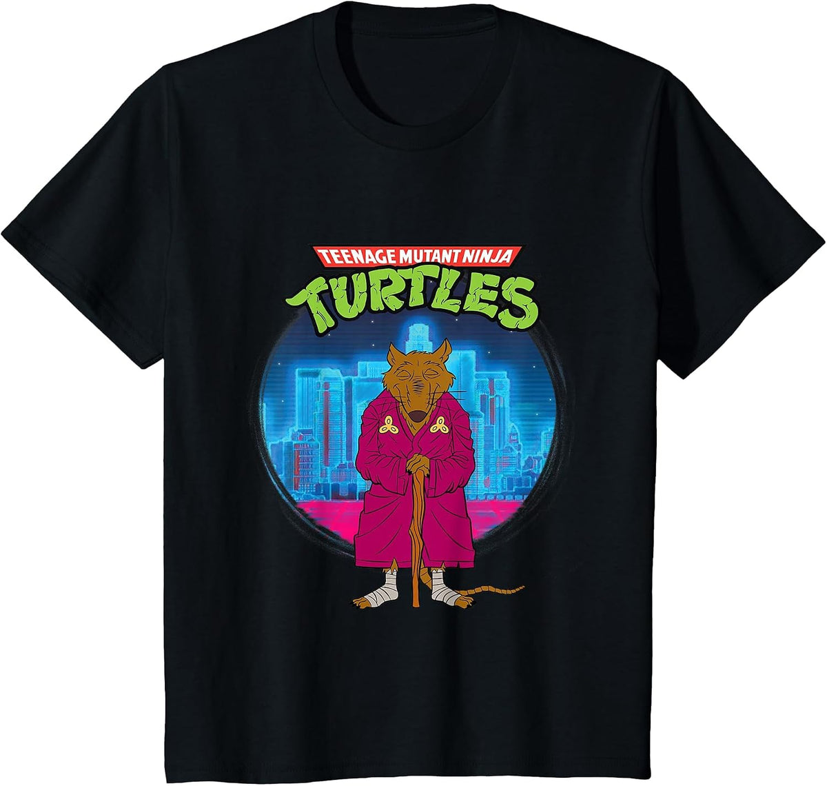 Original Teenage Mutant Ninja Turtles Splinter the Rat T-Shirt - Black