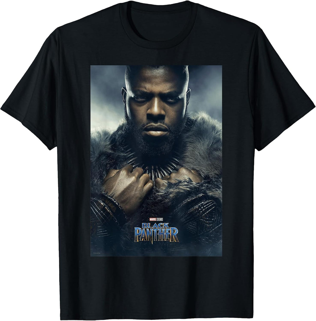Marvel Black Panther Avengers M'Baku Poster Graphic T-Shirt T-Shirt, Men, Black, Small - As Pictured