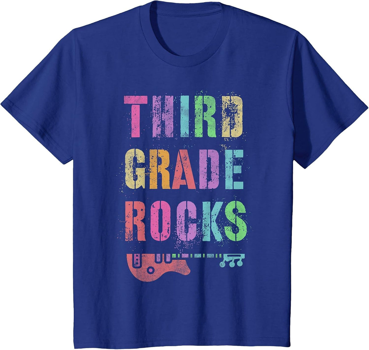 3rd Grade Rocks Teacher Rockstar Team Third Grader is My Jam T-Shirt - Royal Blue