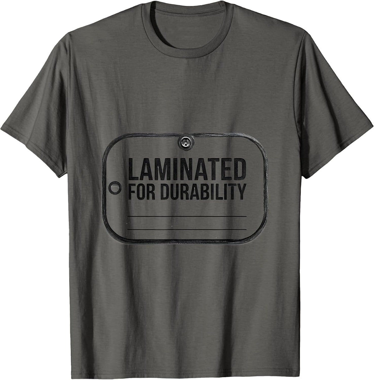 Men's Laminated For Durability Minimalist Special Education T-Shirt - Asphalt Grey