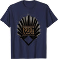 I'm Dressed For 1920s Glamour Vintage Roaring Twenties Party T-Shirt - Navy Blue