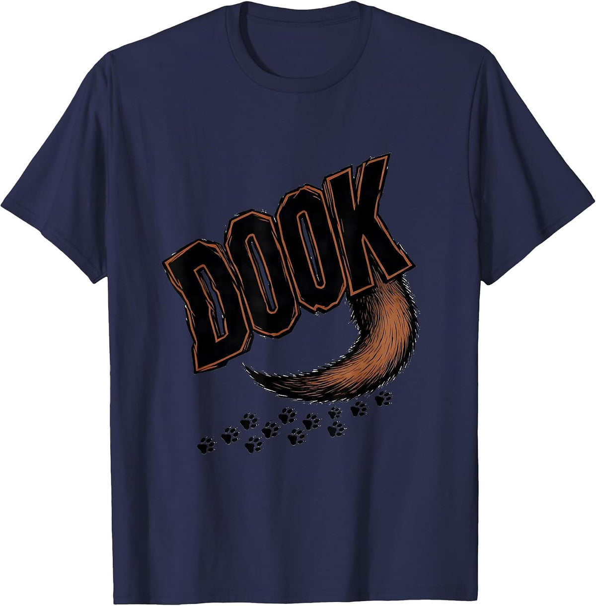 Men's Dook Funny Ferret Lover Gift Ferret Owner Humor T-Shirt - Navy Blue