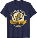 Funny Deviled Eggs Thanksgiving Food Humor T-Shirt - Navy Blue
