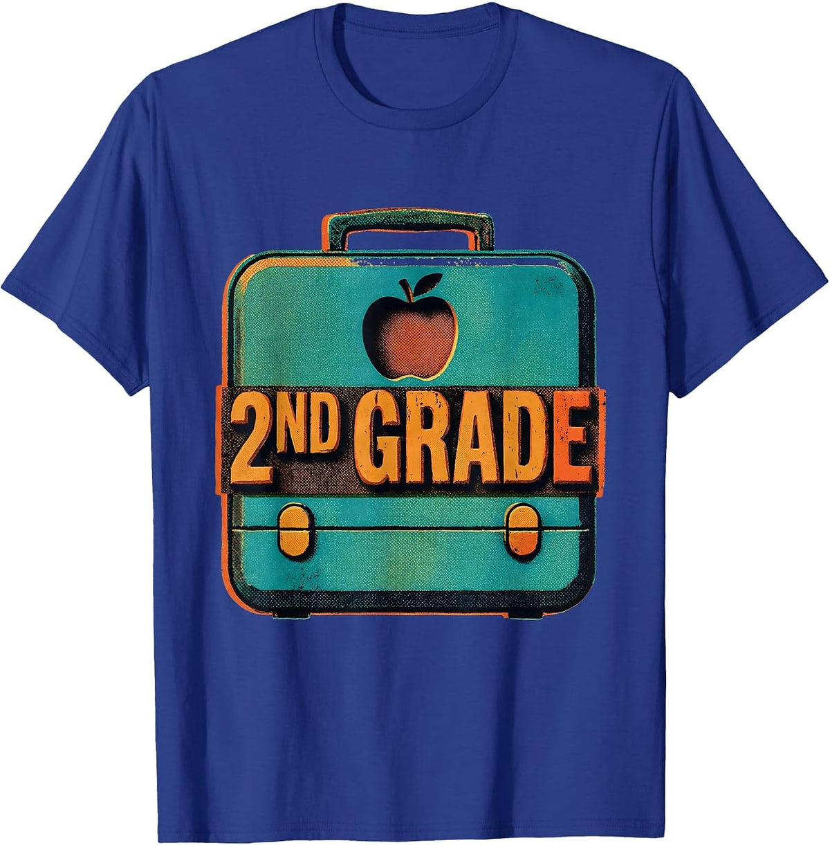 Groovy 2nd Grade Back To School First Day of Second Grade T-Shirt - Royal Blue