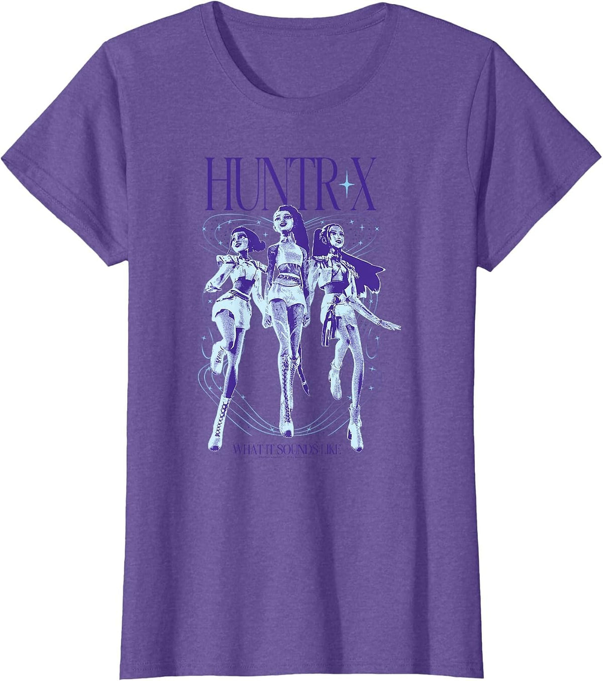 Kpop Demon Hunters Halloween Huntrix What It Sounds Like T-Shirt - Purple Heather