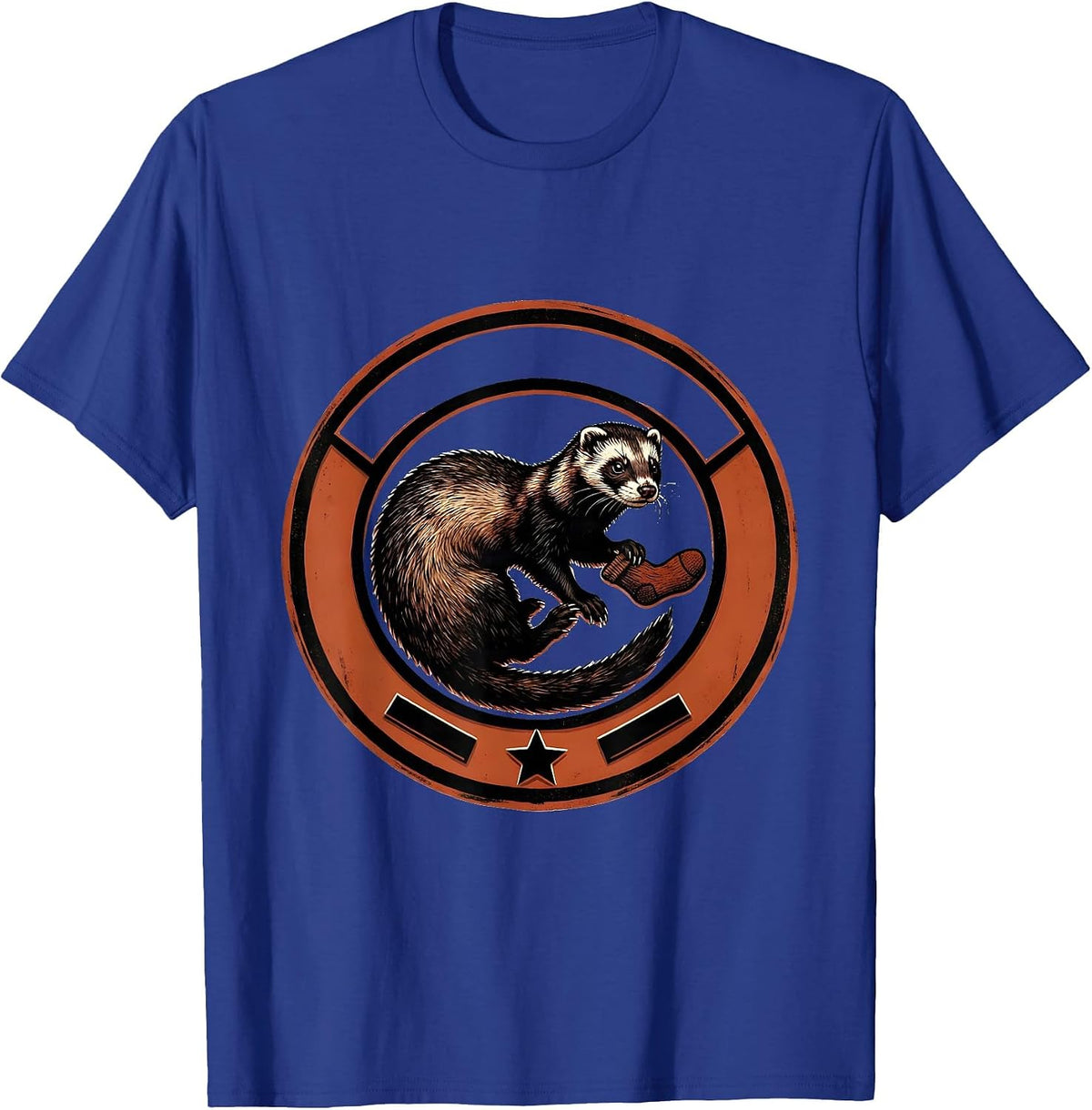 Ferret Sealed Badge Funny Ferret Lover Gift T-Shirt - Royal Blue