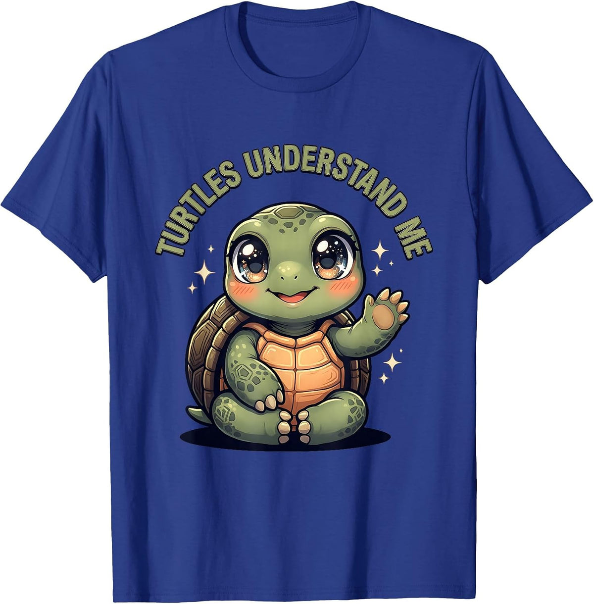Turtles Understand Me Turtle Lover Design T-Shirt - Royal Blue