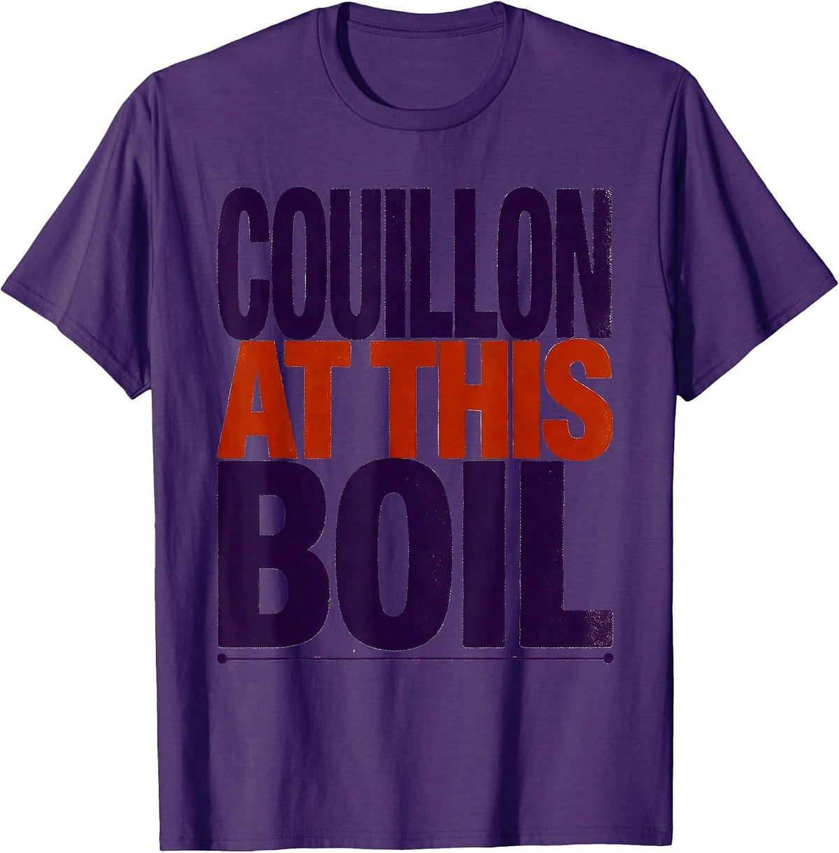 Couillon At This Boil Funny Mardi Gras Cajun Crawfish Party T-Shirt - Purple