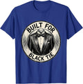 Built for Black Tie Tuxedo Graphic Design T-Shirt - Royal Blue