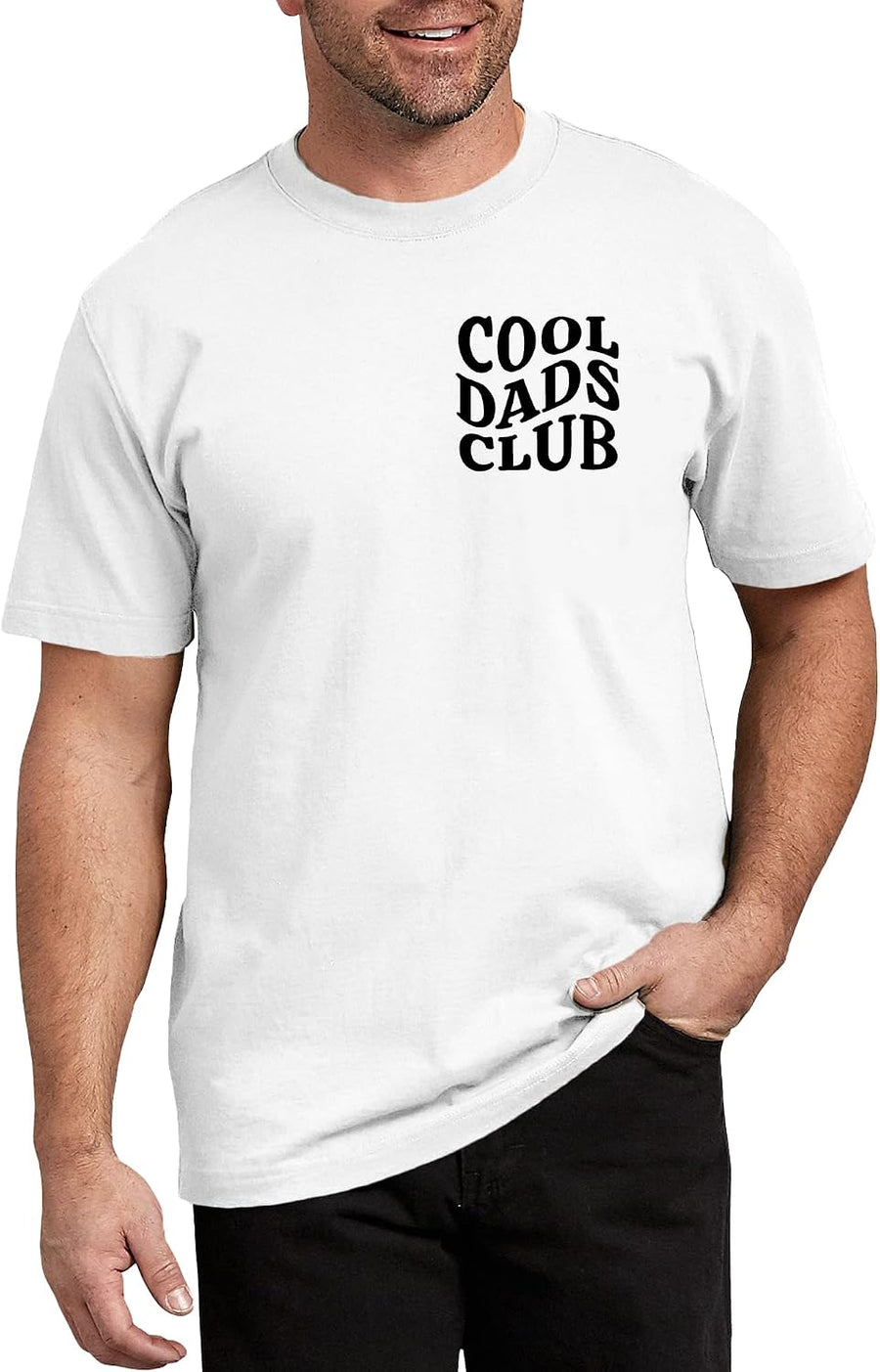 Dad Shirt for Men Cool Daddy Club Tshirt Father’s Day Tees Best PaPa Birthday Gifts Tops DaDa Life Clothes - White