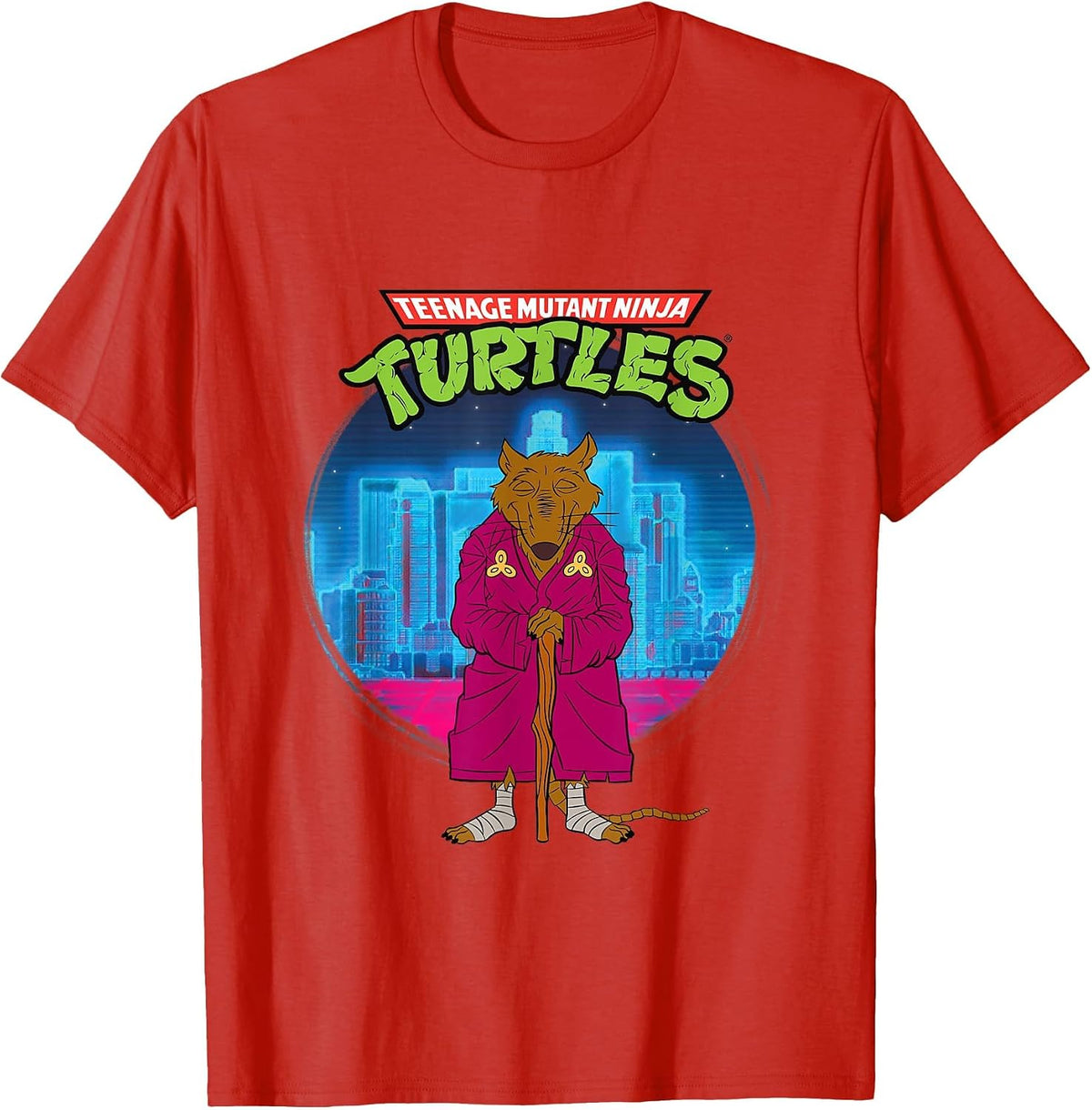 Original Teenage Mutant Ninja Turtles Splinter the Rat T-Shirt - Red