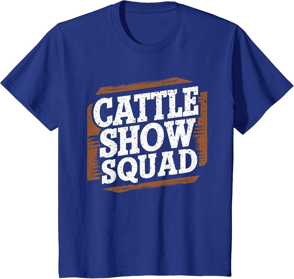 Cattle Show Squad County Fair Livestock Rancher T-Shirt - Royal Blue