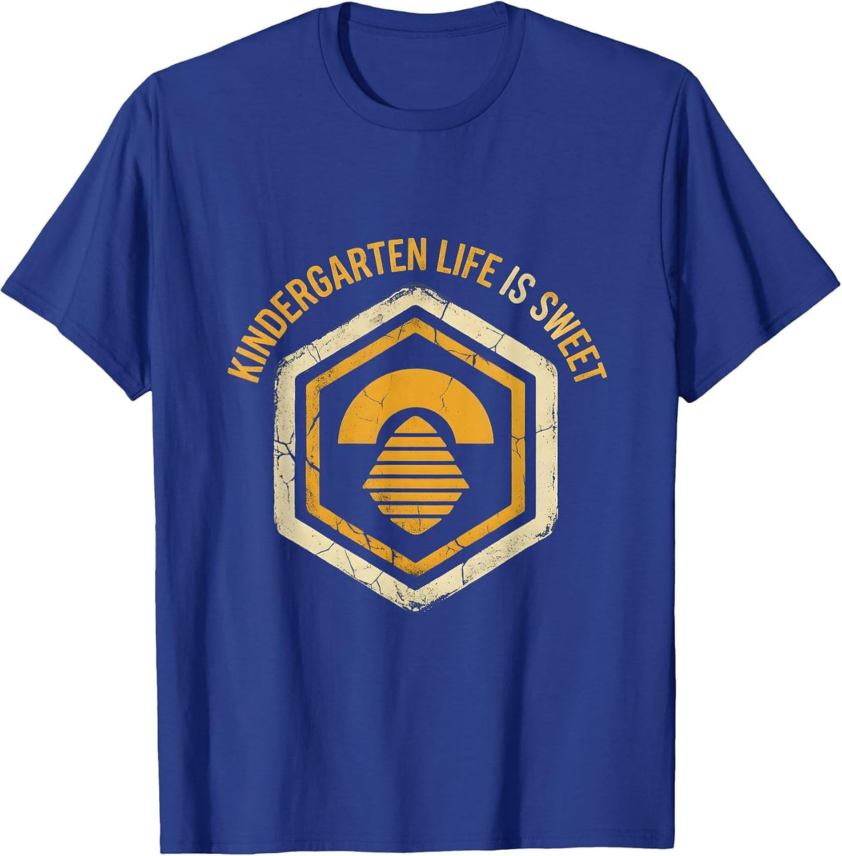 Kindergarten Life Is Sweet Teacher Design T-Shirt - Royal Blue