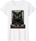 Women's Hang On I'm G.O.A.T. Funny Cat Meme Sarcastic Humor T-Shirt - White