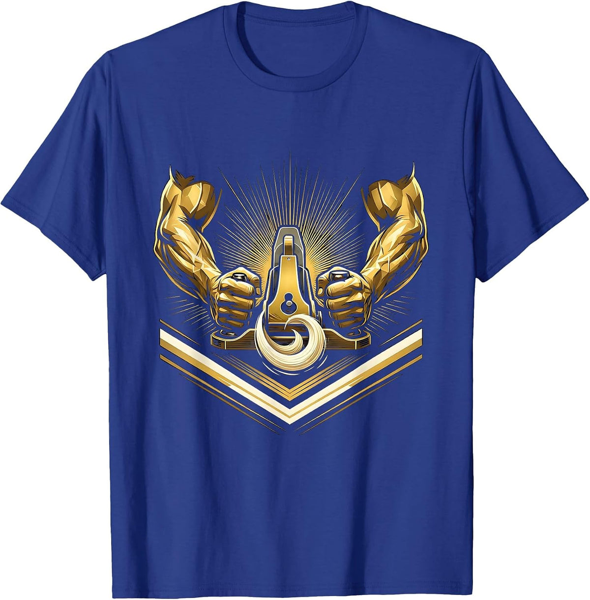 Labor Day Carpenter Hand Plane Woodworking Art T-Shirt - Royal Blue