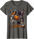 Havanese Halloween Squad Comic Book Dog Breed Costume T-Shirt, Women, Asphalt Grey, 3X-Large - As Pictured