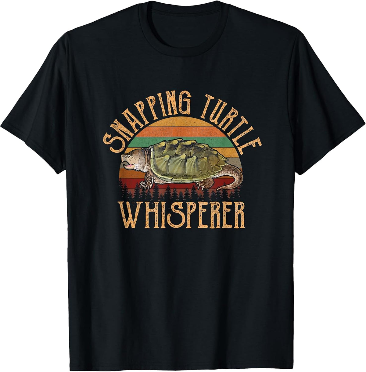 snapping Turtle Whisperer, snapping Turtle T-Shirt - Black