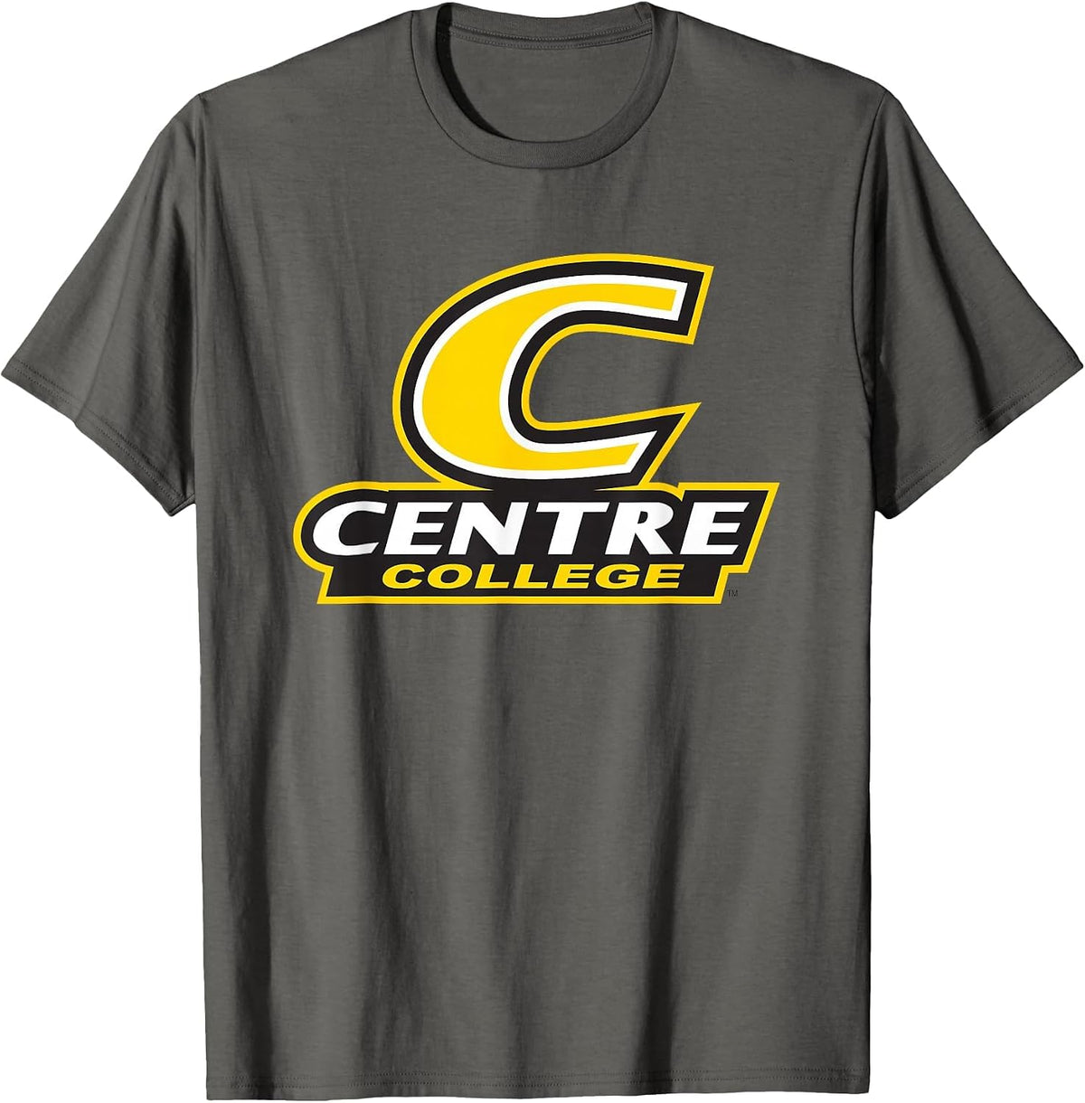 Centre College Colonels Stacked C Logo T-Shirt - Asphalt Grey
