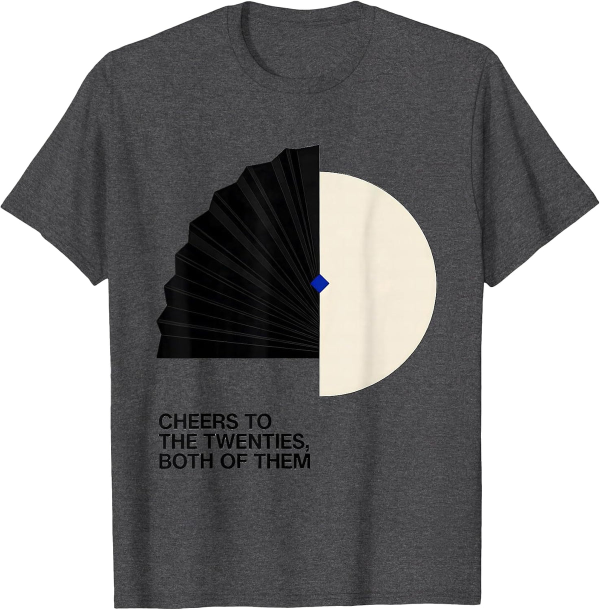 Men's Cheers To The Twenties Both Of Them Vintage Roaring 20s T-Shirt - Dark Heather Grey